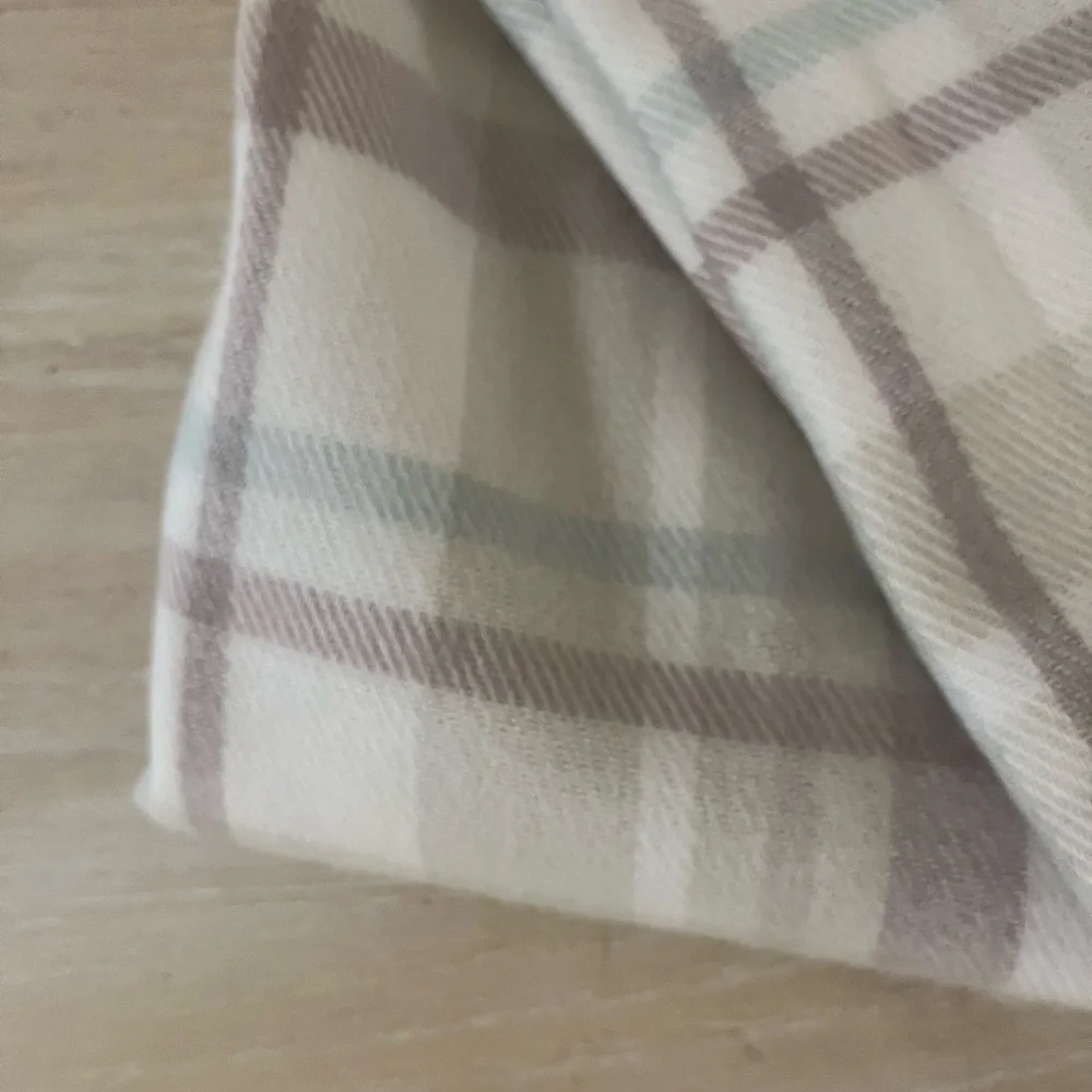 Softer Than Cashmere? D&Y Pink Cream Striped Scarf